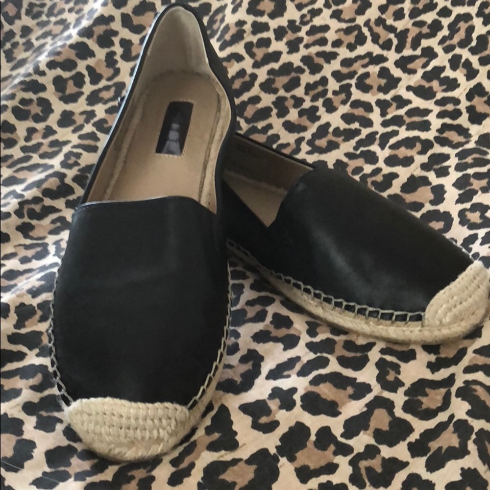 New G.I.L.I. Black Leather Slip-on Shoes 9